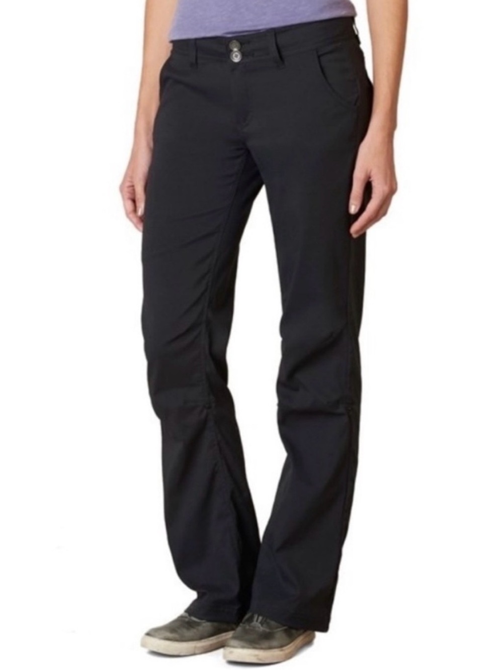 prAna Halle Pants Size 2 Straight Leg Stretch Roll Up Hiking Outdoor Camping